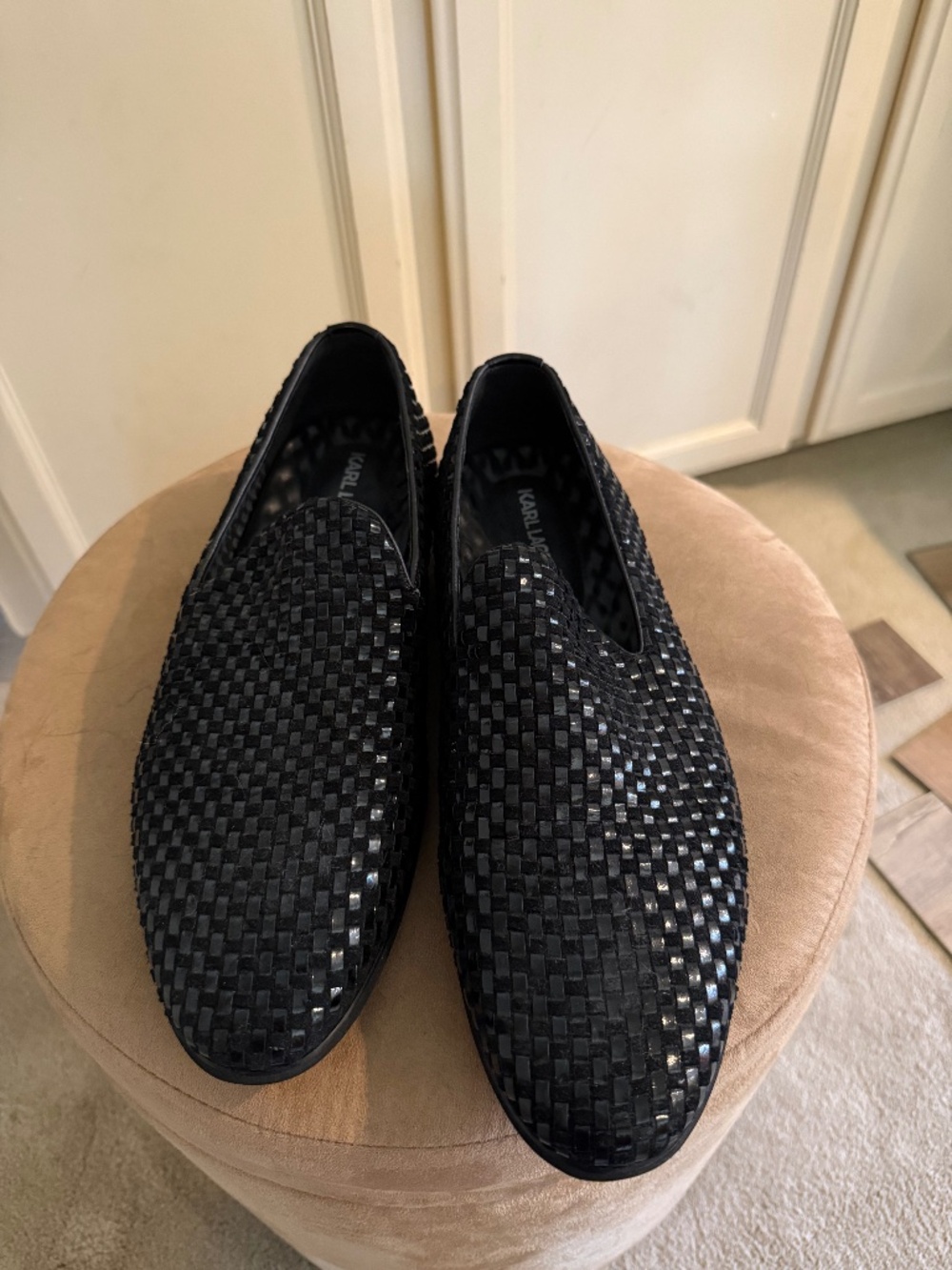 Men's Karl Lagerfeld Paris Velvet Woven Loafers